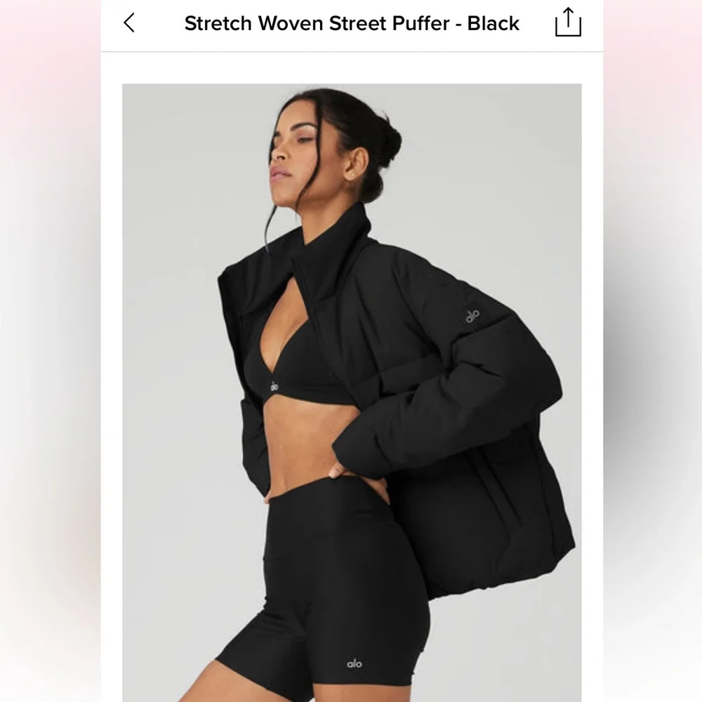 Alo Stretch woven street puffer jacket - Picture 2 of 11